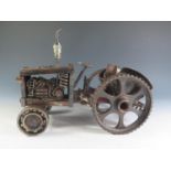 A Large Scale 'Steam Punk' Style Tractor (29cm approx).