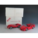 Two Ferrari 1:24 Scale Models, Franklin Mint 1989 Ferrari F40, Danbury Mint 1958 Ferrari 250 Testa