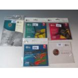 A Collection of Five Royal Mint Brilliant Uncirculated Coin Packs