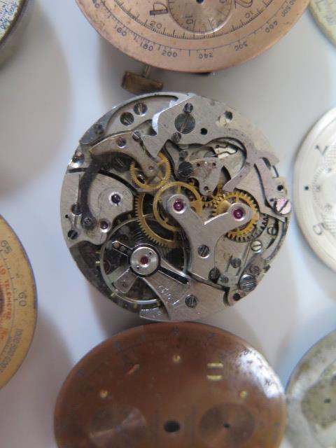 A Selection of Brietling, Gallet, Orava, Girard-Perregaux and other Movements and Dials - Image 7 of 11