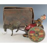 A Scarce Lehmann (Germany) No. 425 "The Stubborn Donkey" Clockwork Tin Toy in it's original box. The