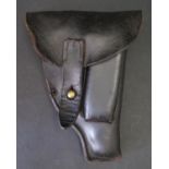A German WWII Walther PPK Leather Holster, no. 207843