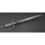 A Fine French Small Sword with chiselled and gilt hilt and trefoil blade, possibly by Brunon, c.