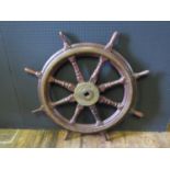 CLAN MORRISON _ Ship's Wheel by MacTaggart, Scott & Co. Ltd. Stamped 109500 1917 and 1920 over. Sunk