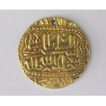 An Arabic Gold Coin, 26mm diam., 10.8g