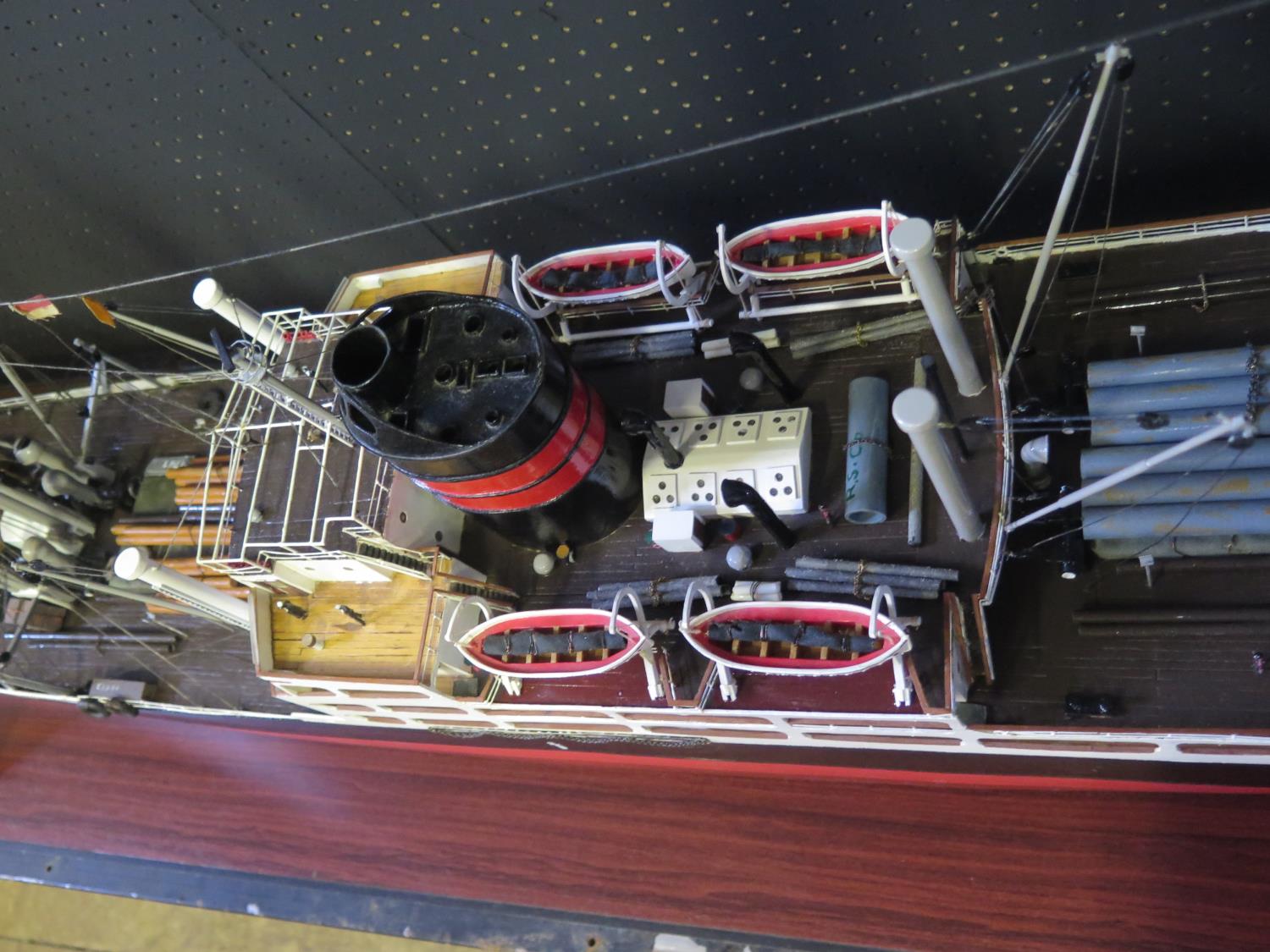 A Fine and Large Ship's Model of "CLAN ROBERTSON" Built 1954 by Greenock Dockyard Co. Glasgow for - Image 10 of 10