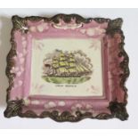 A Sunderland Lustre Plaque entitled GREAT AUSTRALIA and decorated with an extreme clipper identified