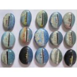 A Collection of Ship Painted Pebbles