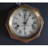 A Seth Thomas Ship's Bulkhead Clock with 6" dial, running