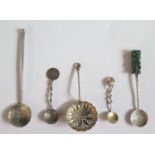 A Selection of Coins Spoons etc., longest 12cm