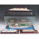 H.A. Framburg & Co. Ships' Royal Navy and French Recognition Models _ UNICORN, PRETORIA CASTLE, Hunt
