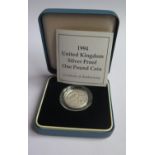 A Royal Mint 1194 Silver Proof One Pound Coin
