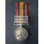 A Victorian South Africa Medal with Johannesburg, Orange Free State and Cape Colony Bars awarded