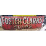 An Original Foster Clark's Soups Enamel Advertising Sign, 184.5x81cm