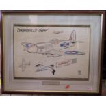 Page Kent 615 SQDN. Biggin Hill, Chartwell 49, "CHURCHILL'S OWN", original Christmas card proof