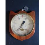 A "SOUVENIR OFF HMS DEVONSHIRE KEEL LAID DOWN 1926 SCRAPPED 1954" Boiler Pressure Gauge by Sydney