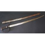 An Austro-Hungarian - M1877/1915 cavalry EM'S sabre, blade 77cm, overall 91cm