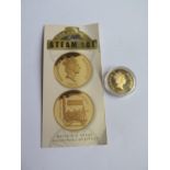 A Royal Mint 2006 Silver and 22ct Gold Plated £5 Coin with COA