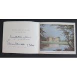 An Official Christmas Card with facsimile signature of Mountbatten of Burma and Edwina Mountbatten