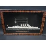 H.M.S. Devonshire Needlework, F&G, 52x32cm