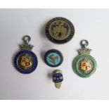 Two North Kensington and District Football League 1924-25 Silver and Enamel Medallions etc.