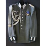 A Rare WWII German Officer's Parade Tunic with Iron Cross and 20 year Long Service Medal. Tunic by