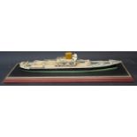OTAIO John Brown & Co. 1958 _ Ship's model in perspex case, 54(l)x15(d)x13.5(h)cm