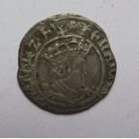A Henry VIII Silver Half Groat 1509-47, second coinage. Cant. Archbishop Warham