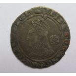 An Elizabeth I Silver Sixpence 1591, 5th issue MM hand