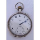 A Zenith Silver Cased Pocket Watch, needs attention