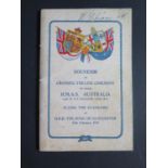 A Souvenir of Crossing The Line Ceremony H.M.A.S. AUSTRALIA, 26th February 1935