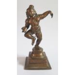 An Antique Indian Bronze of Hindu Dancing Figure, 20.5cm