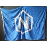 A Flag _ blue with white N, marked OSLO FLAGGFABRIKK, 225X140cm