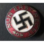 An Enamel Swastika Brooch Button