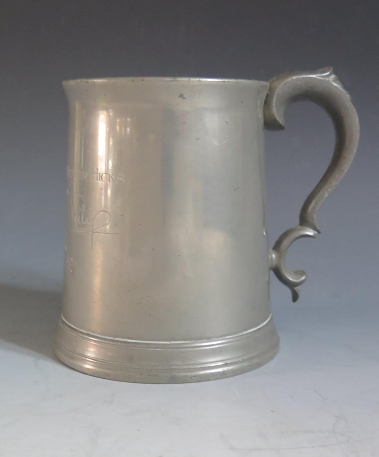 A Pewter Tankard Presented by Princess Elizabeth to CPO Hicks while they were on their tour of Malta - Image 3 of 3