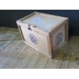 A Player's Airman Cigarettes Shipping Crate, 58(w)x36(d)x38(h)cm