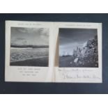 An Official Christmas Card from 2 Wilton Crescent London with two black and white photographs of