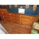 A Waxed Pine Chest of Six Drawers
