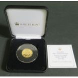 Jubilee Mint Tristan de Cunha 2019 400th Anniversary Solid 22 Carat Gold Proof Laurel with COA, 8g