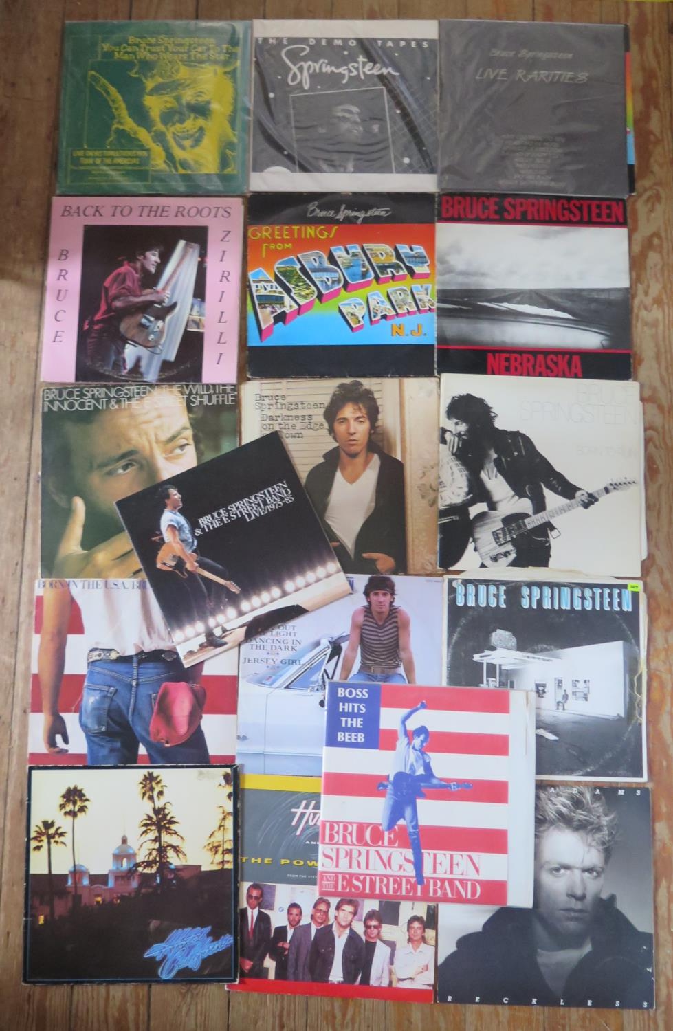 A Selection of Bruce Springsteen LP Records, etc.