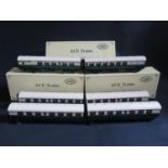 An Ace Trains Vintage Style Gauge O Gresley LNER Tourist Stock Set Collection all electrically lit