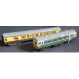 A Lima O Gauge Class 33 D6506 and Passenger Coach for Spares and Repairs.