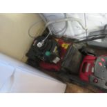 Mountfield Petrol Lawn Mower and green petrol can