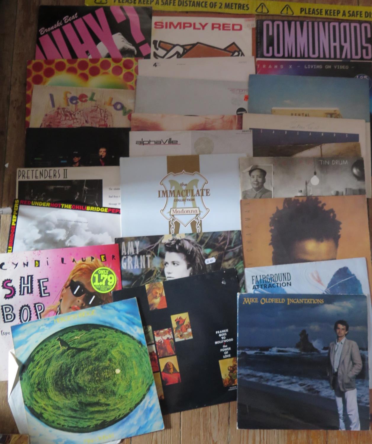 A Collection of LP Records including Prince, Pet Shop Boys, Cyndi Lauper, Japan, Gary Newman,