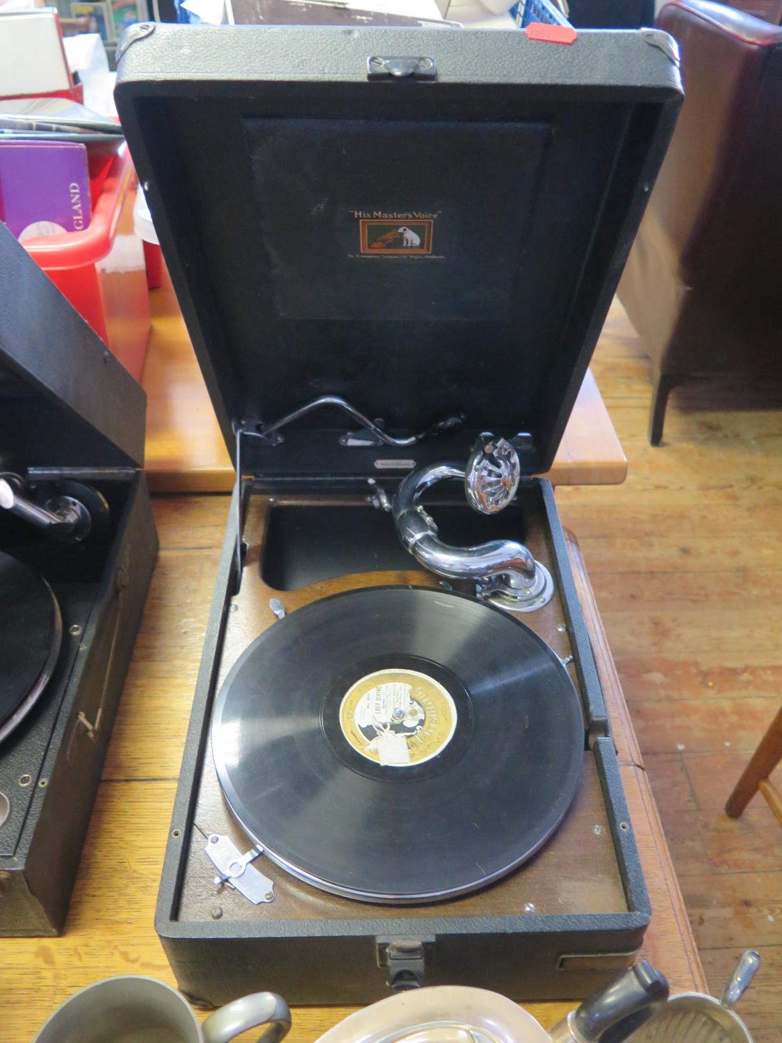 An HMV Wind Up Gramophone