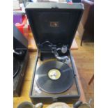 An HMV Wind Up Gramophone