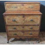 An Early Nineteenth Century Mahogany Secretaire Chest fitted with Bramah Locks and raised on four