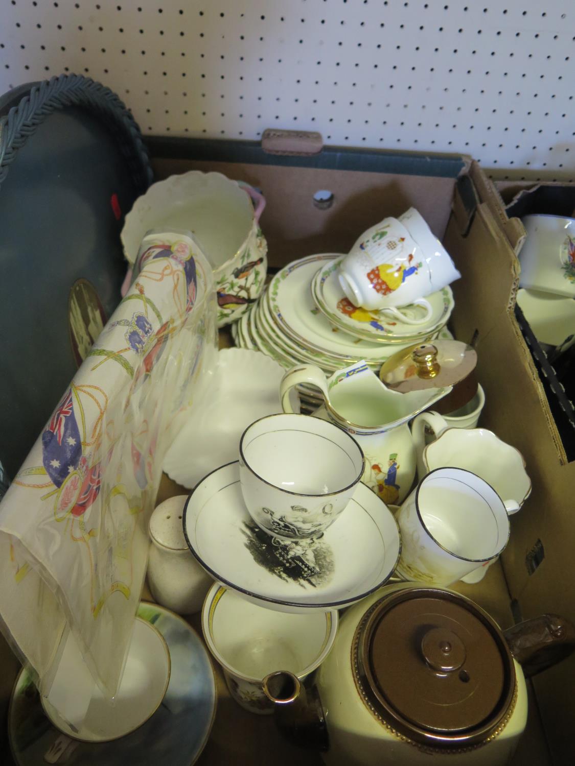 A Box of Victorian and later Royal Commemorative Mugs etc.