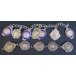 A Collection of Silver Medallions, 123g