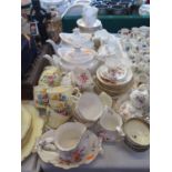 A Collection of Royal Crown Derby 'derby Posies' Teaware and Crown Staffordshire teaware